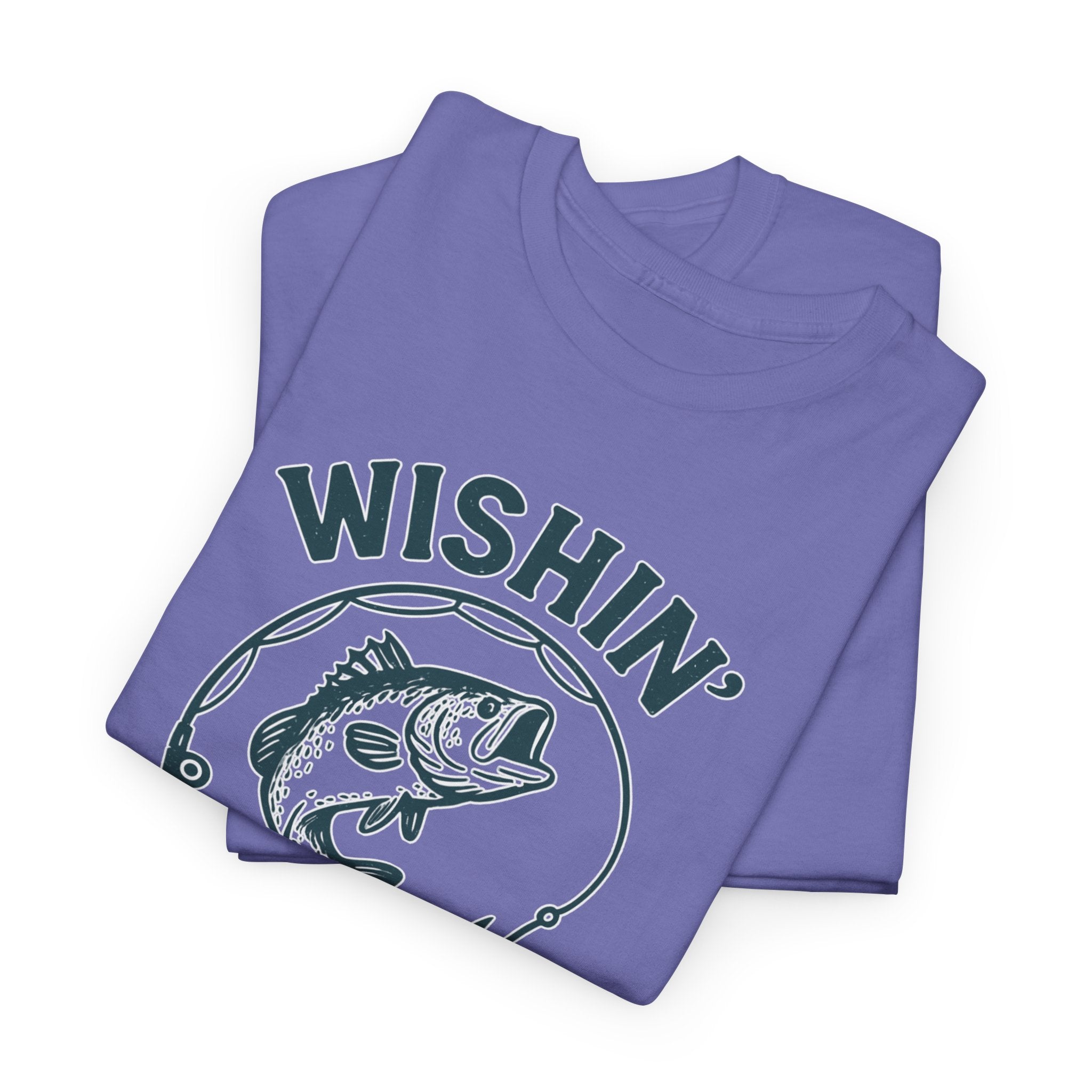 Wishin’ I Was Fishin’ Bar & Grill Tee – Funny Fishing Shirt – Custom “Est. YEAR” Gift