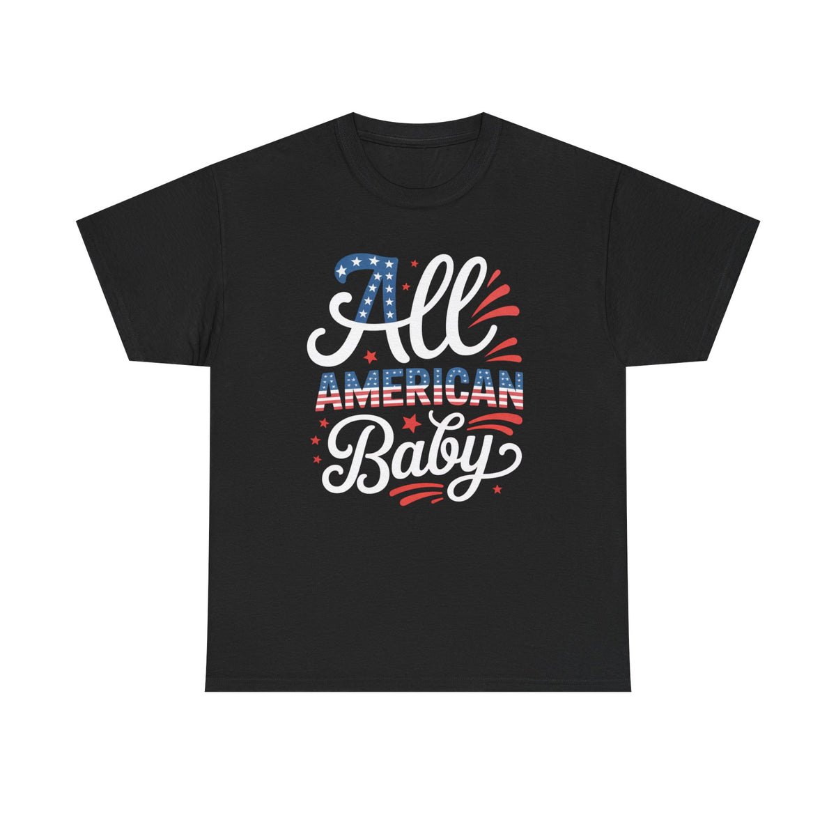 All American Baby Unisex Cotton Tee, Fourth of July Shirt, Patriotic Top