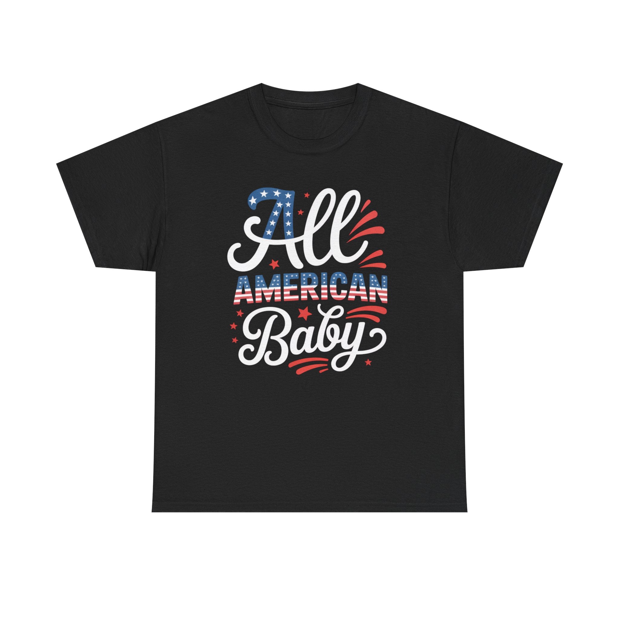 All American Baby Unisex Cotton Tee, Fourth of July Shirt, Patriotic Top