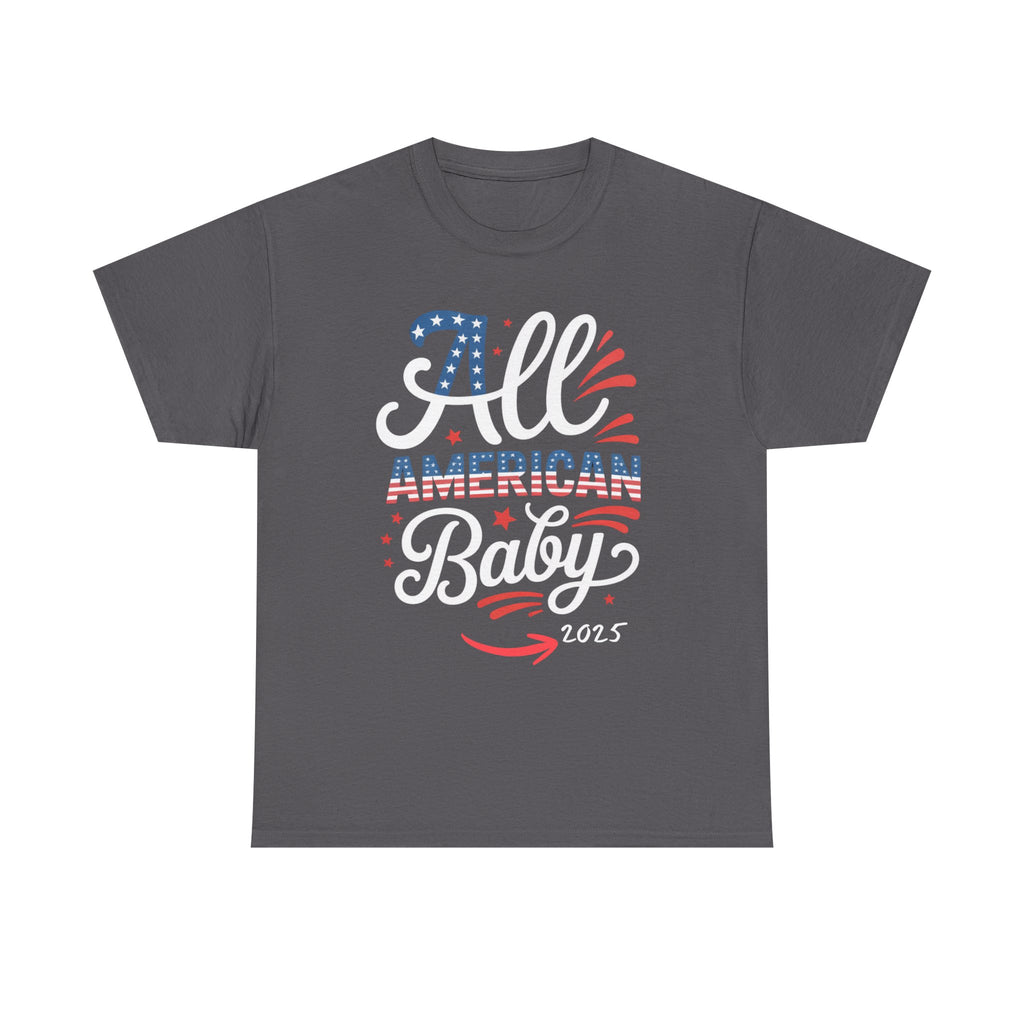 All American Baby Unisex Cotton Tee, Fourth of July Shirt, Patriotic Top
