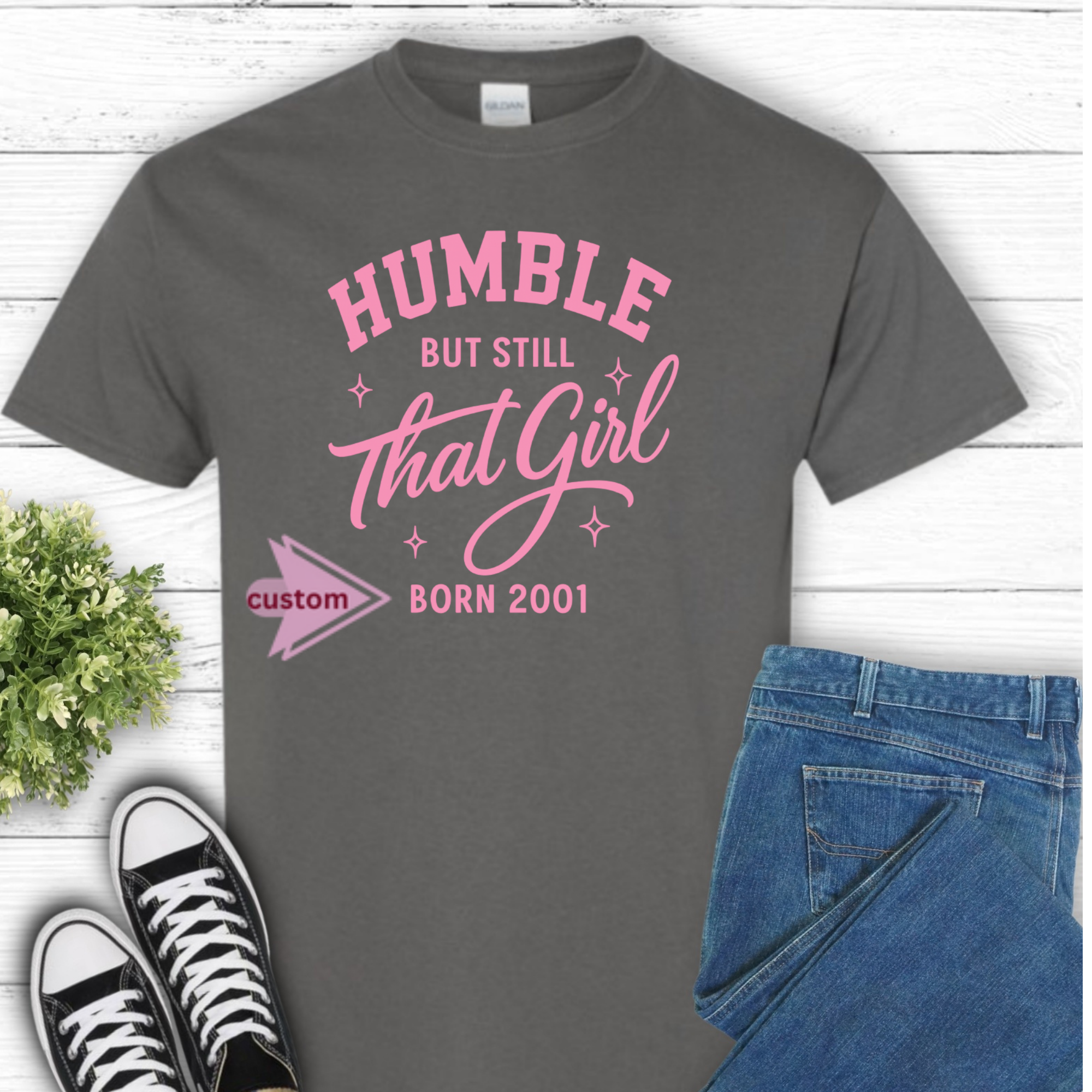 Humble Girl Energy Shirt – Sarcastic Graphic Tee for Girls Who Meditate, Manifest, and Still Judge