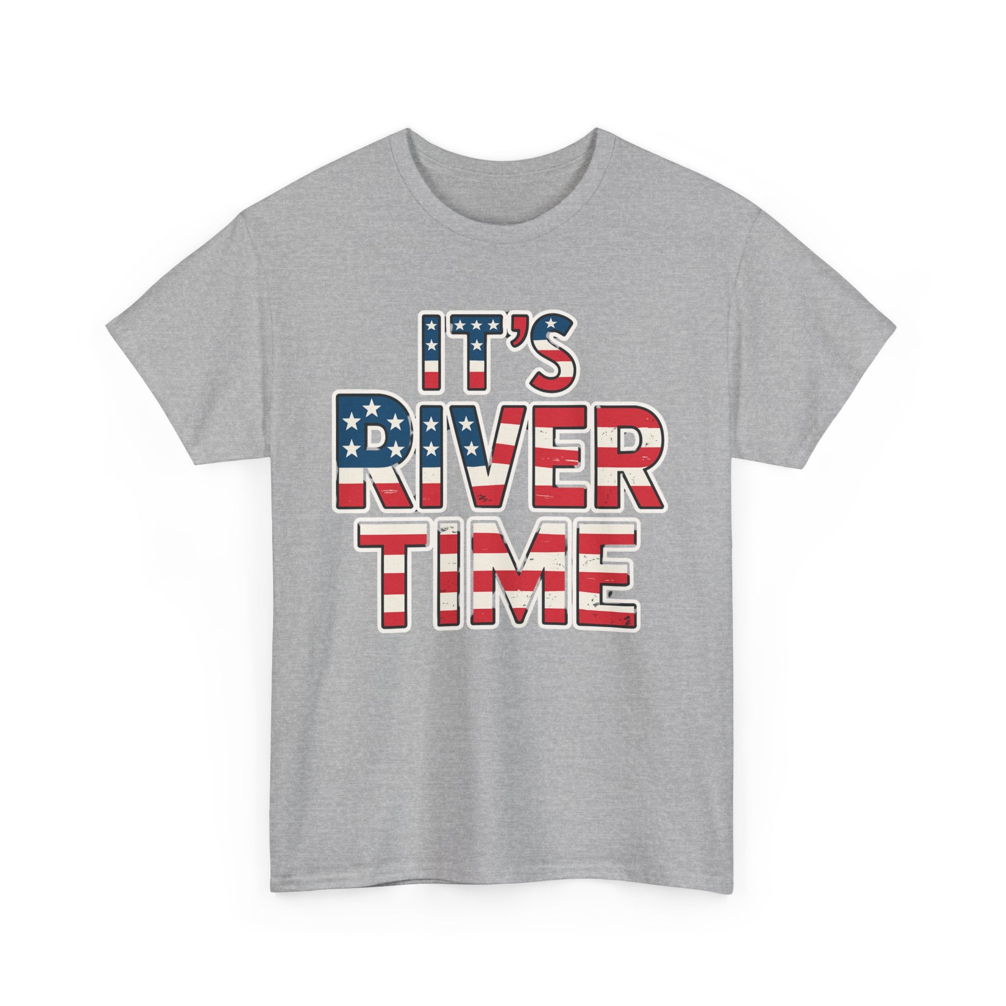It's River Time, Custom Year, Perfect for Independence Day, Summer Parties, Outdoor Adventures, River Lovers, Casual Wear
