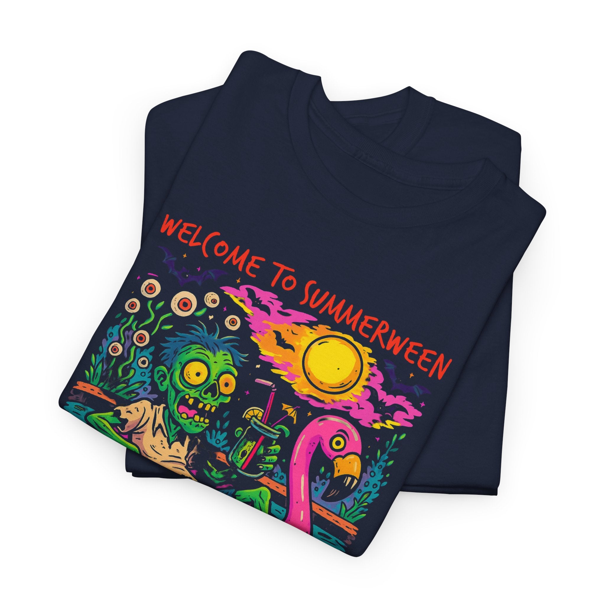 Chillin' Summerween Zombie Tee | Spooky Summer Shirt, Halloween Party Apparel, Unisex Graphic T-Shirt, Zombie Social Club Merch, Fun [...]