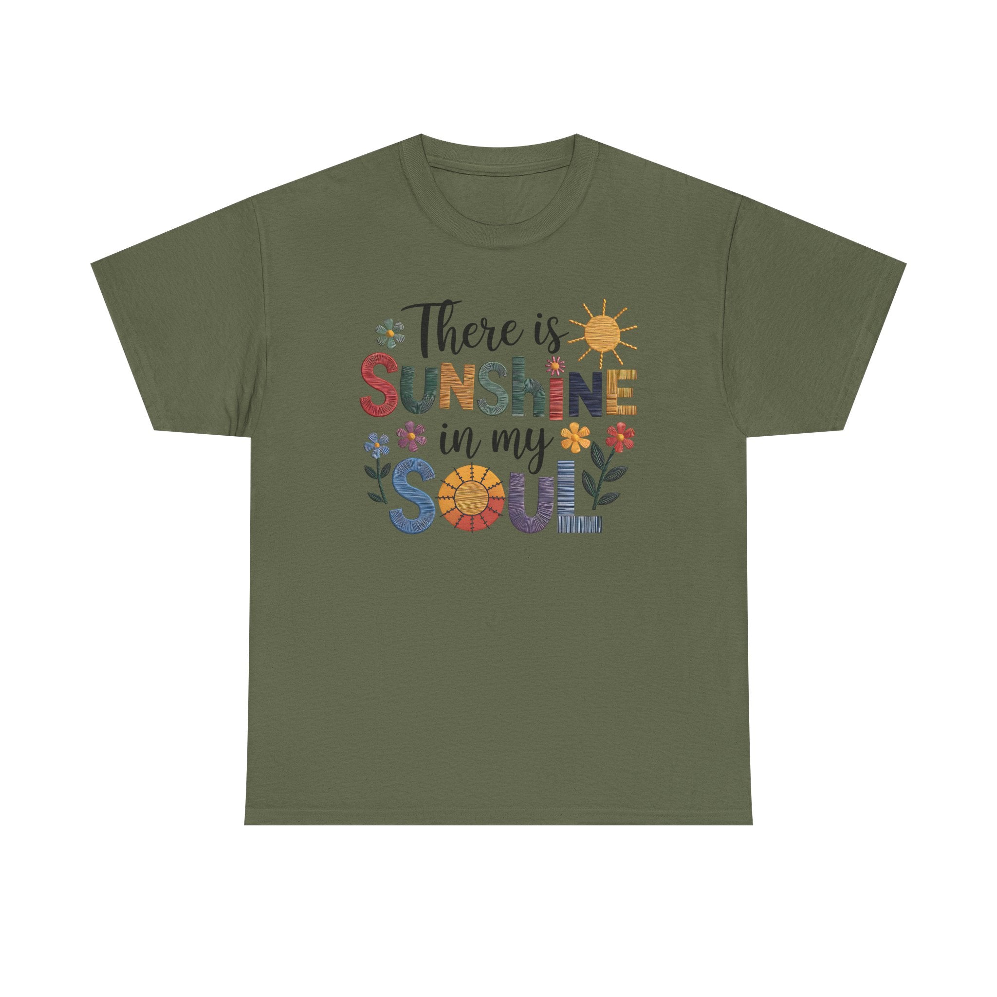 Sunshine in My Soul Tee, Inspirational T-Shirt, Positive Vibes Top, Gift for Her, Summer Casual Wear