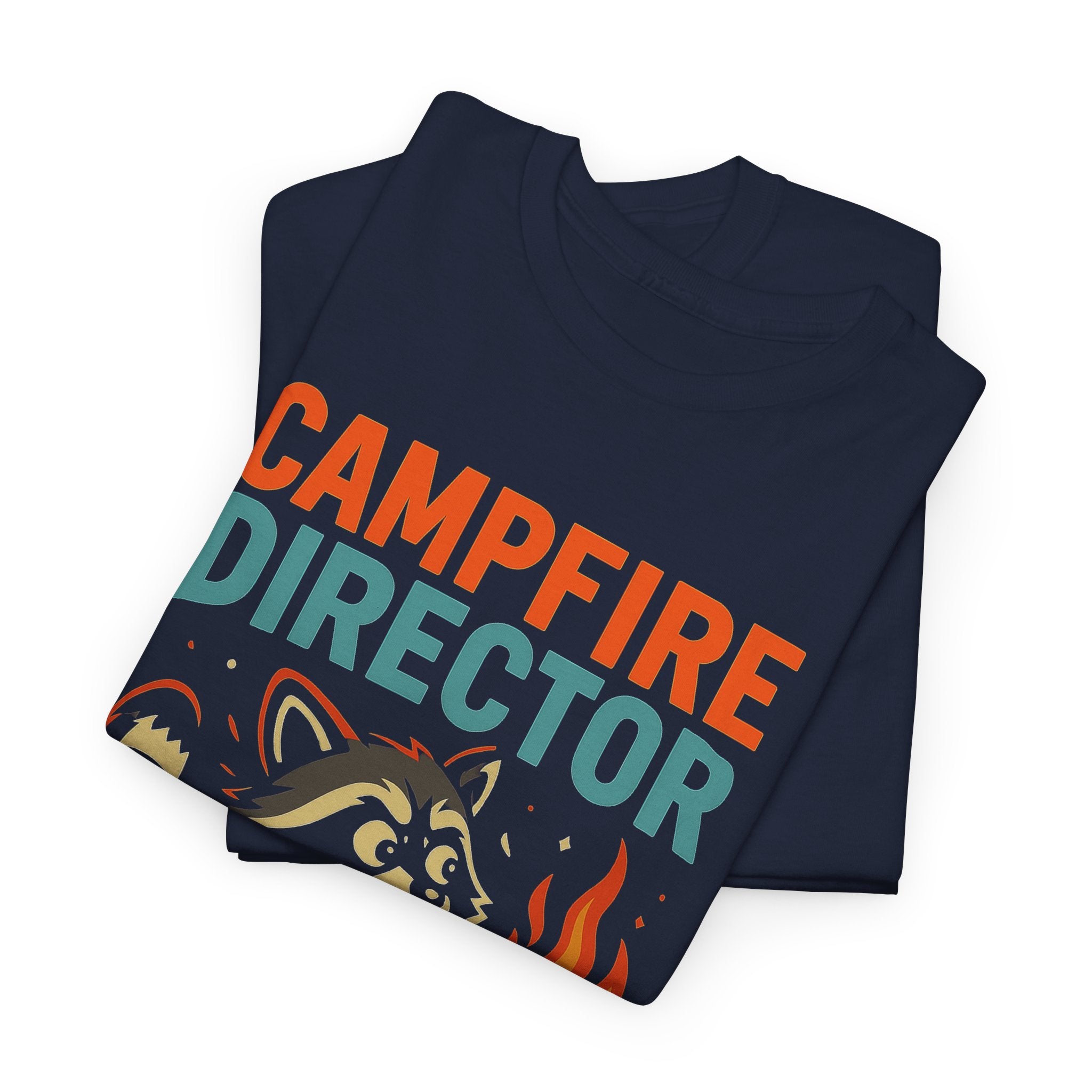 Campfire Director Raccoon T-Shirt – If I Run It’s Not a Drill Camping Tee