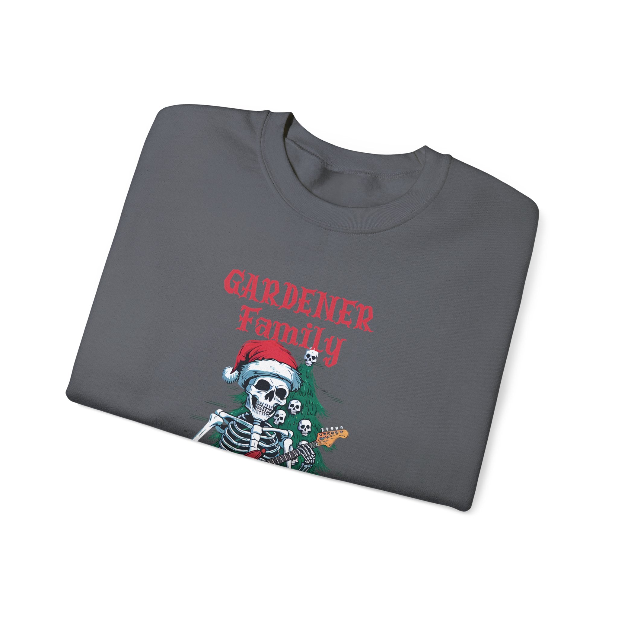 Heavy Metal Family Christmas Custom Xmas Family Last Name Xmas Family Name, Family Party, Photo Shoot Funny Skeleton Guitar