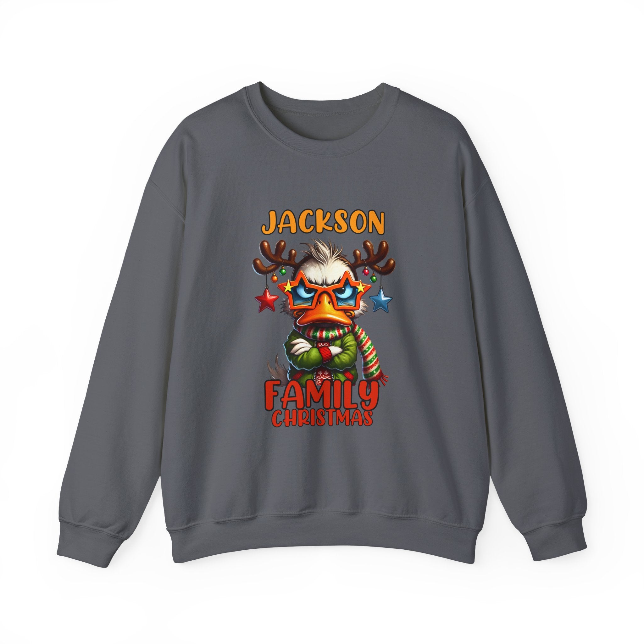 Personalized Family Christmas Grouchy Duck Custom Xmas Family Last Name Xmas Family Name, Family Xmas Shirt ,Christmas Party