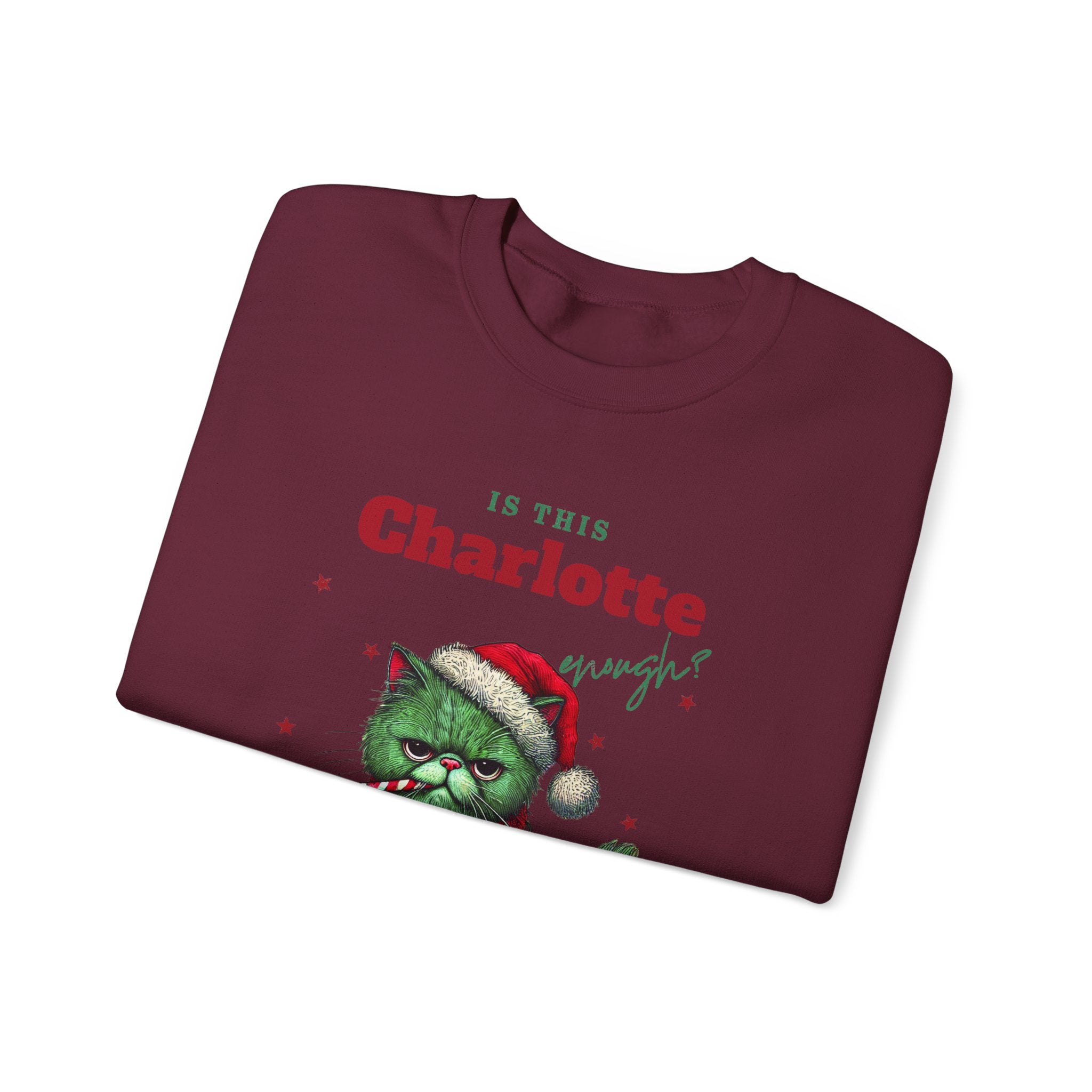 Is This "NAME" Enough? Custom Funny Christmas Cat Design KittenTangled Lights Xmas Gift for Cat Lovers, Kitty Seasonal Humor