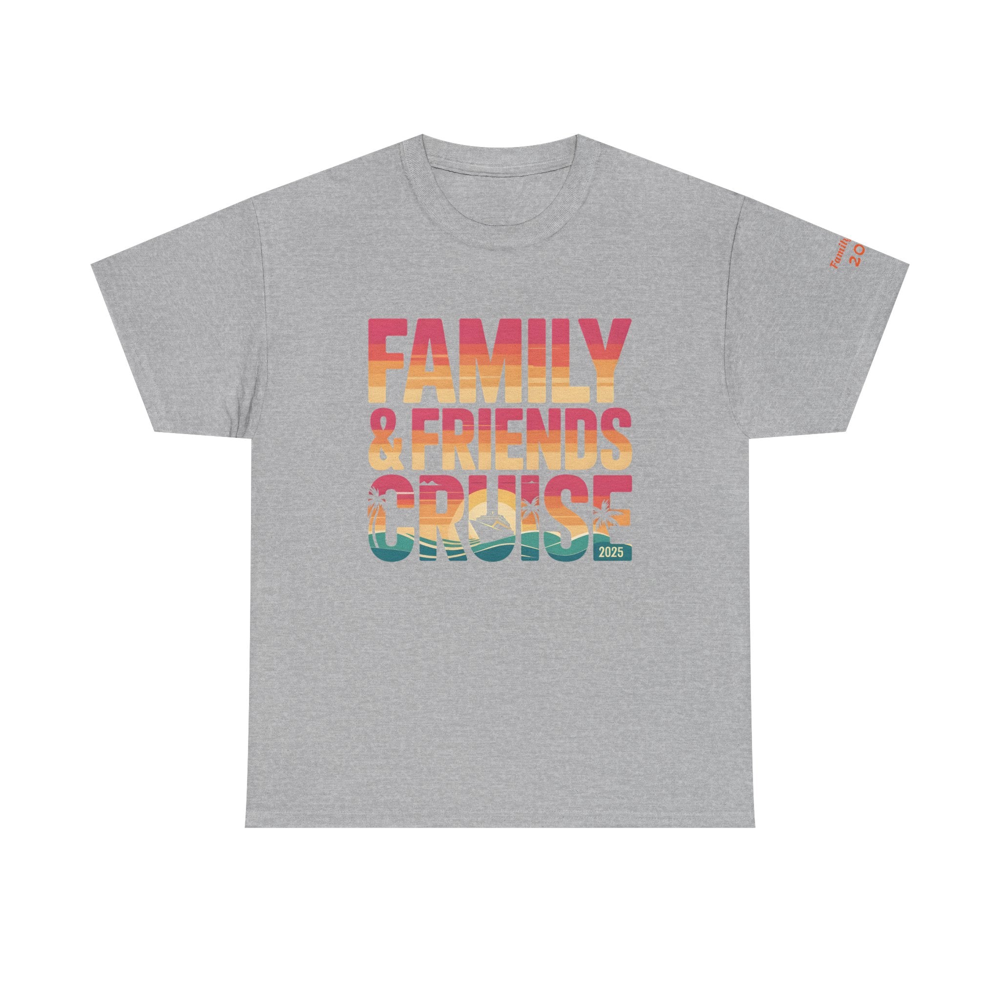Family & Friends Cruise Unisex Tee - Perfect for Group Gatherings, Vacations, Wearable Memories, Travel, Summer Fun!