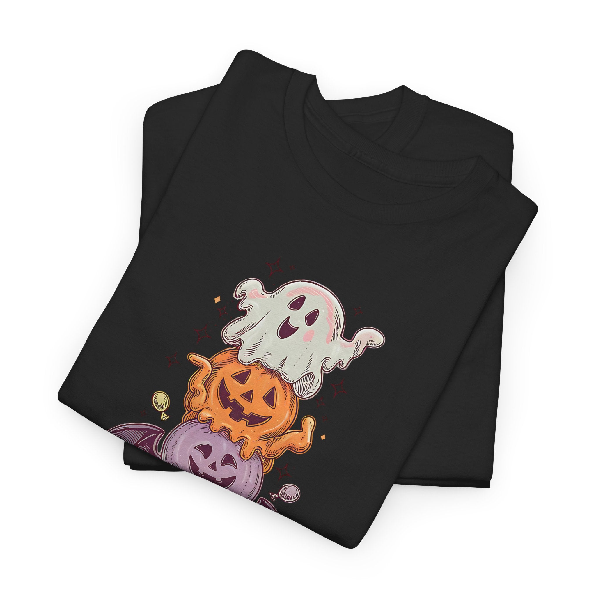 Halloween Ghostly Ice Cream Unisex Tee, Spooky Shirt, Fall Apparel, Trick-or-Treat Outfit, Haunted House Party Wear