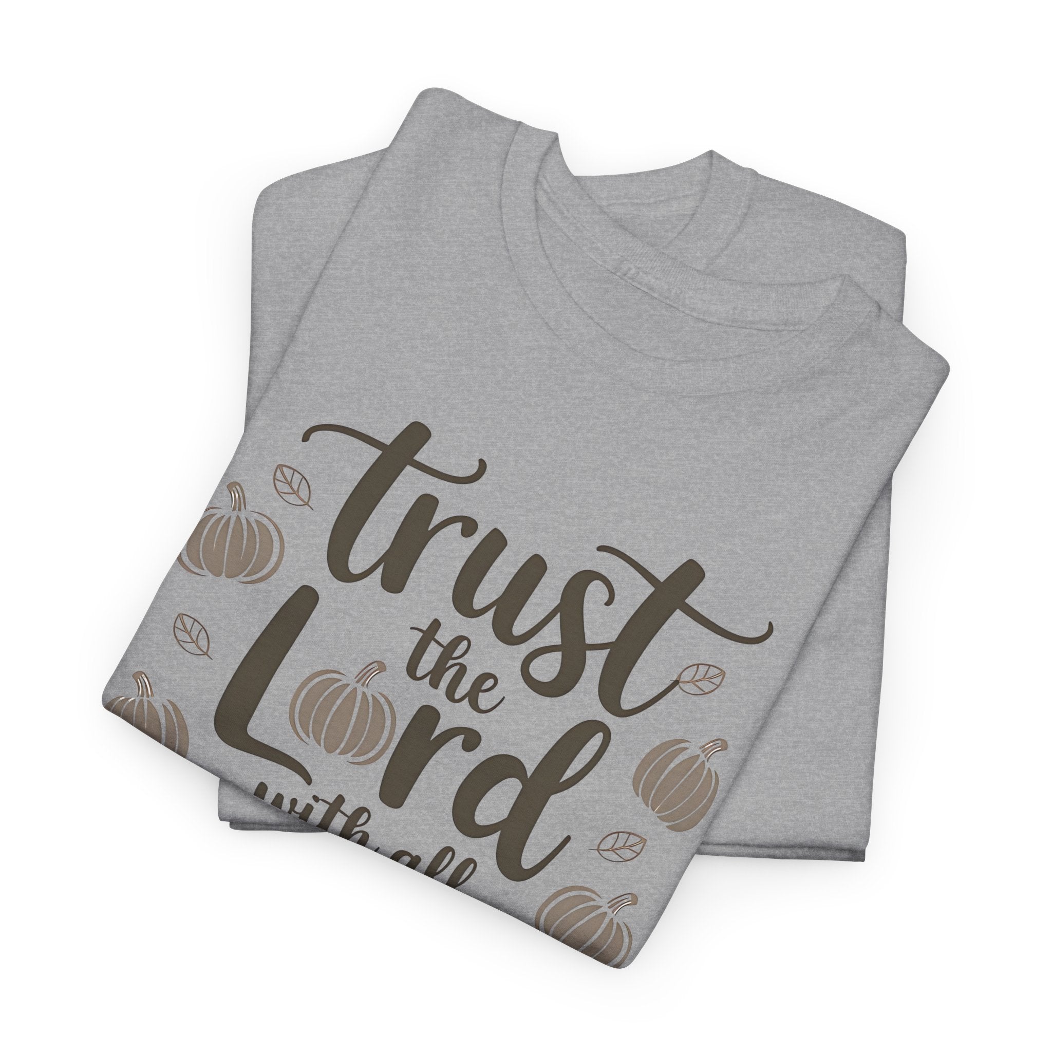 Faith-Inspired Unisex Heavy Cotton Tee - Trust the Lord with All Your Heart, Christian Apparel, Fall Fashion, Inspirational Gift, Cozy [...]