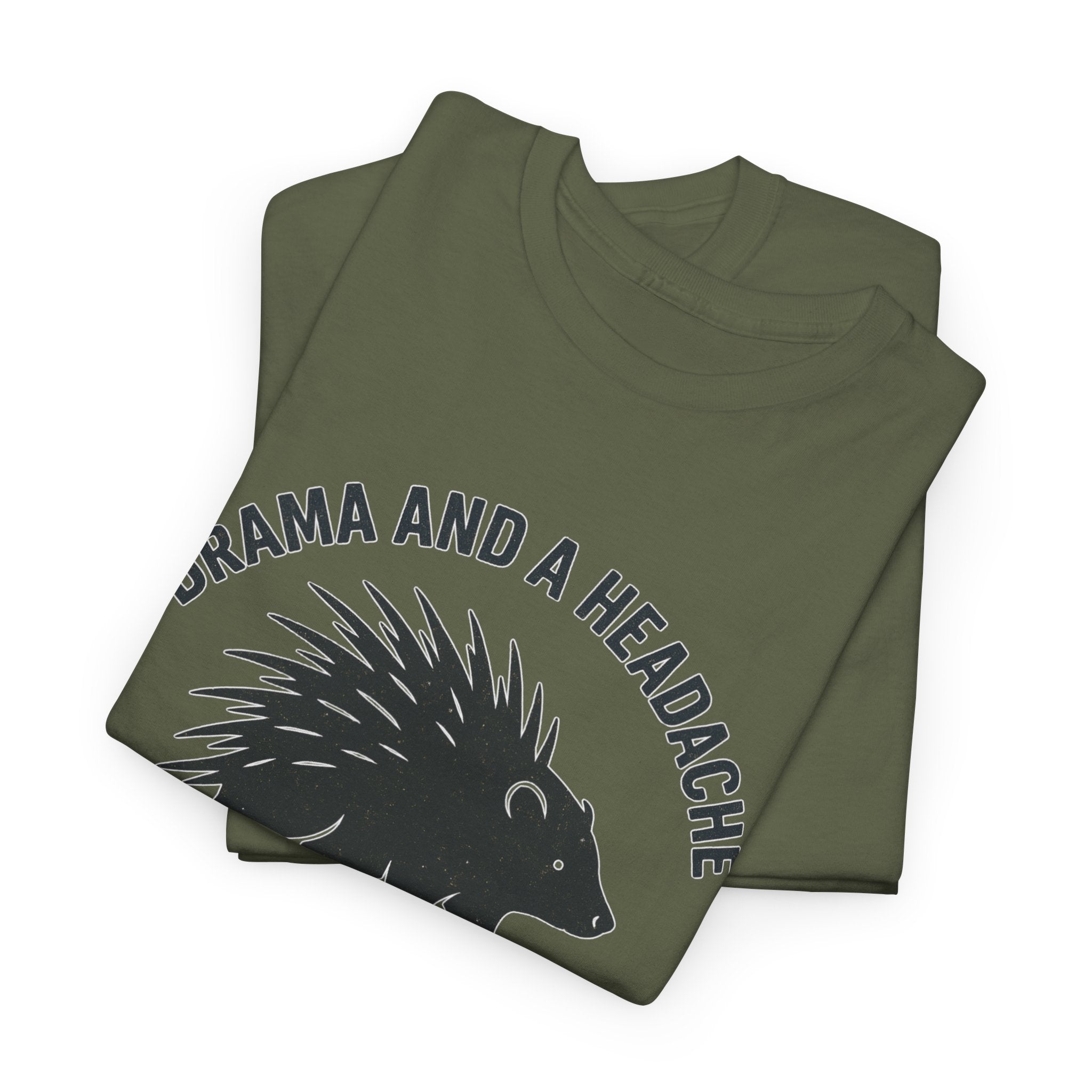 Drama and a Headache Social Club Shirt – Porcupine Graphic, Optional Custom Year