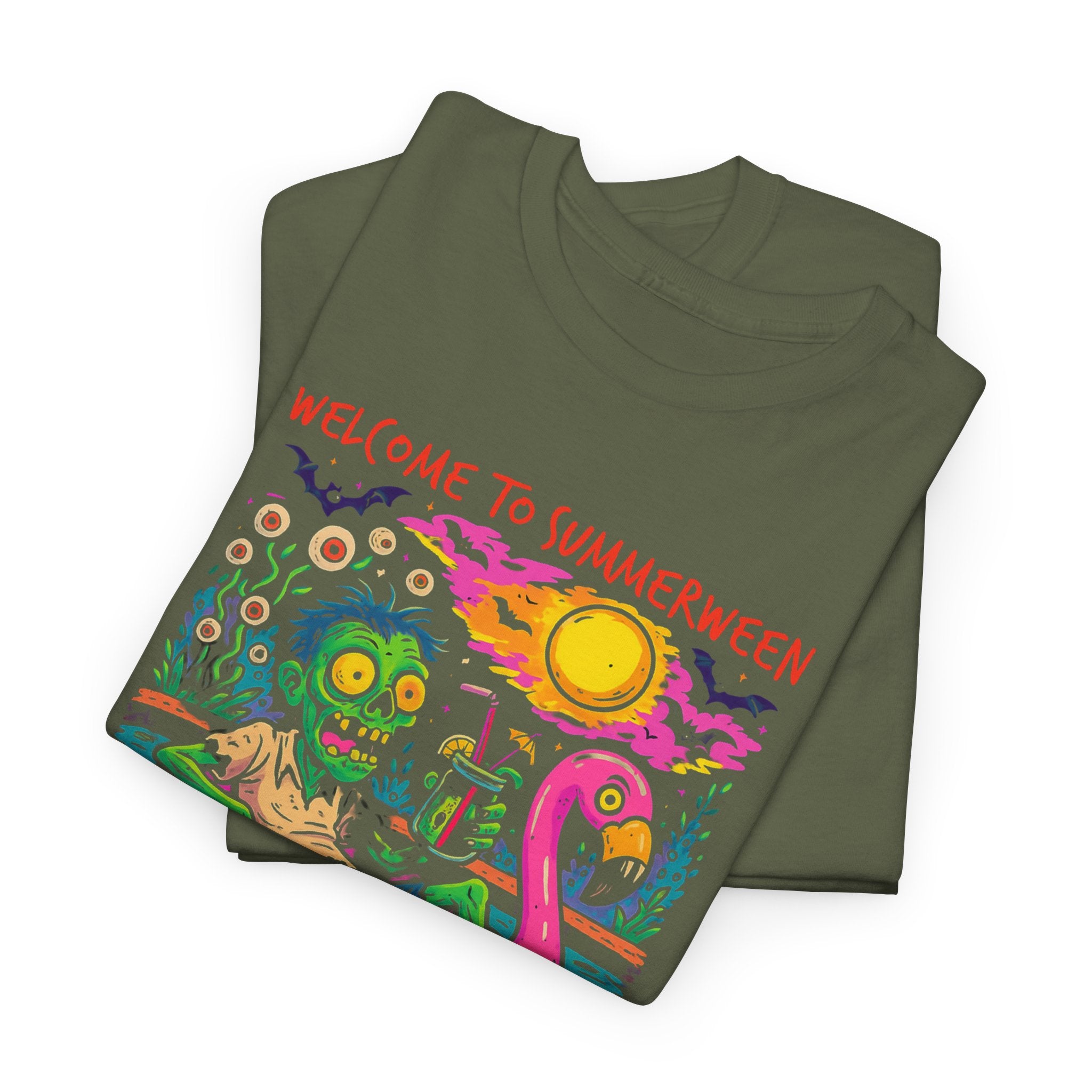 Chillin' Summerween Zombie Tee | Spooky Summer Shirt, Halloween Party Apparel, Unisex Graphic T-Shirt, Zombie Social Club Merch, Fun [...]