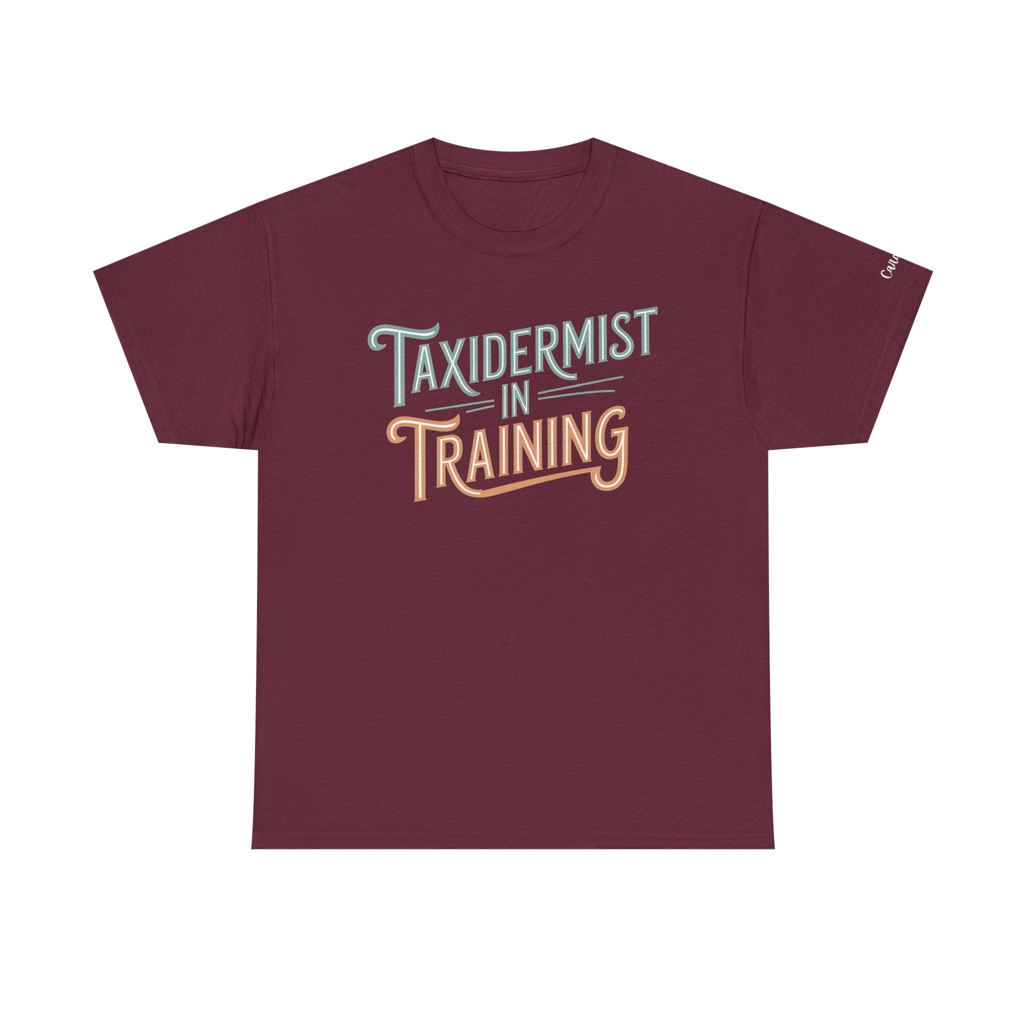 Taxidermist in Training Personalized T-Shirt, custom sleeve, name or date, Tee for Aspiring Taxidermists