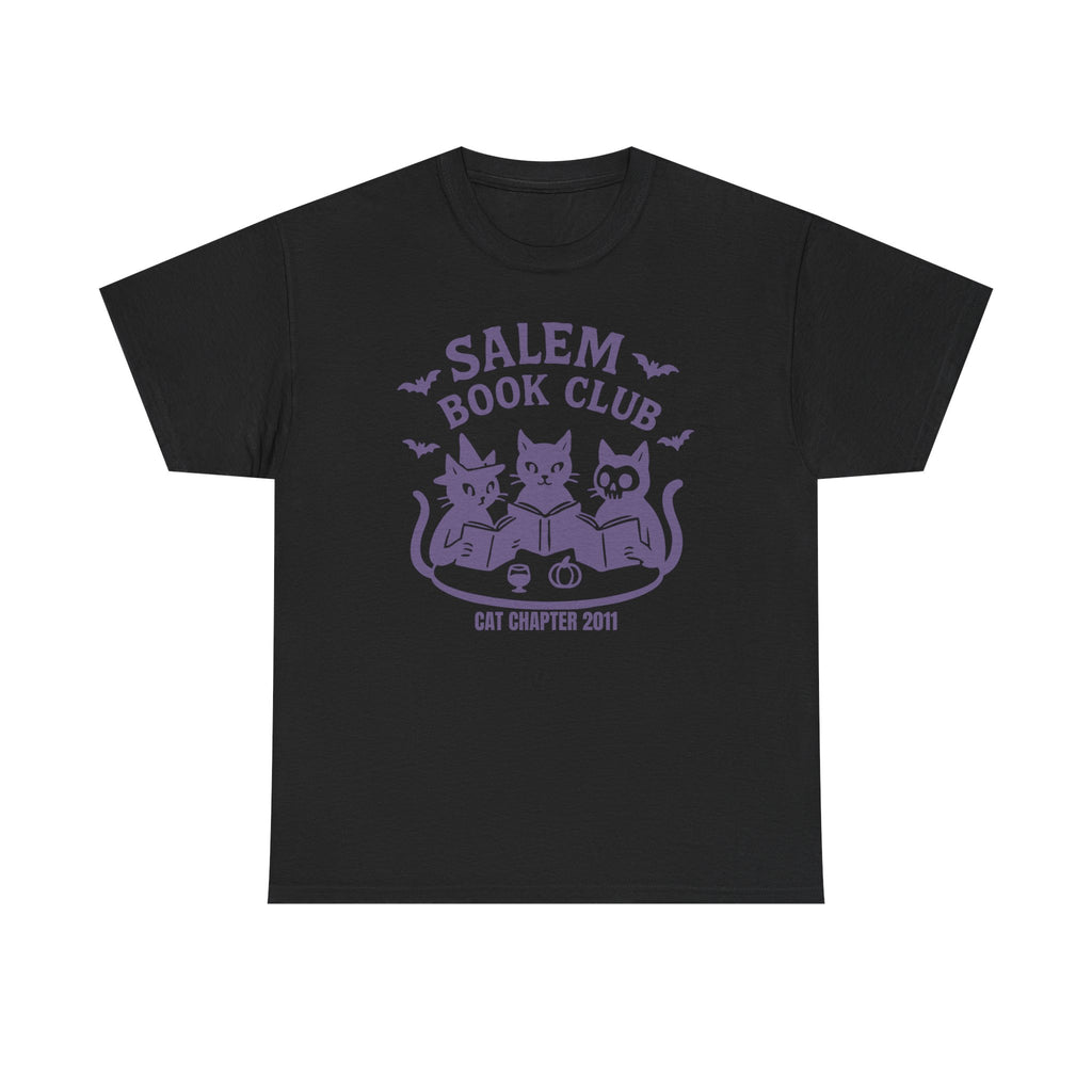 Graphic Cat Tee - Salem Book Club - Custom Name and Est Year - Gift for Bookworm