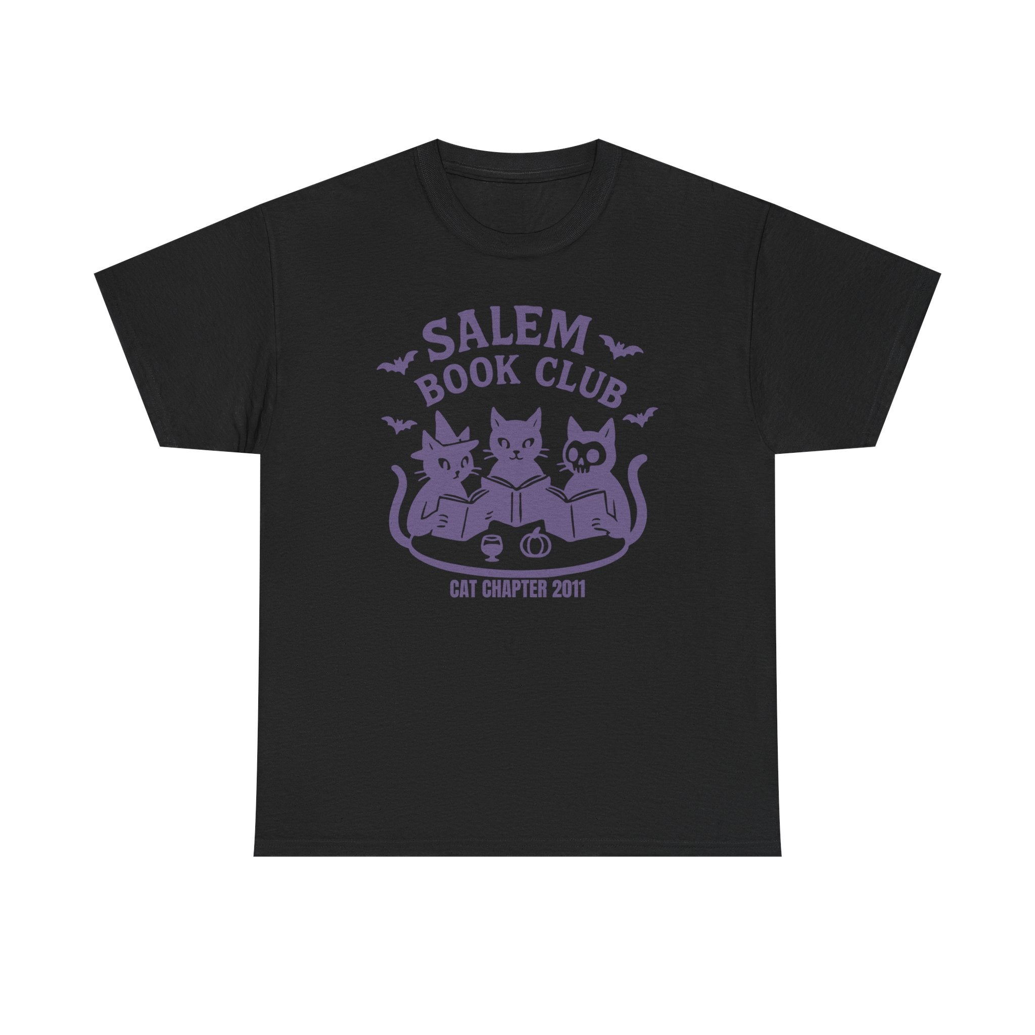 Graphic Cat Tee - Salem Book Club - Custom Name and Est Year - Gift for Bookworm
