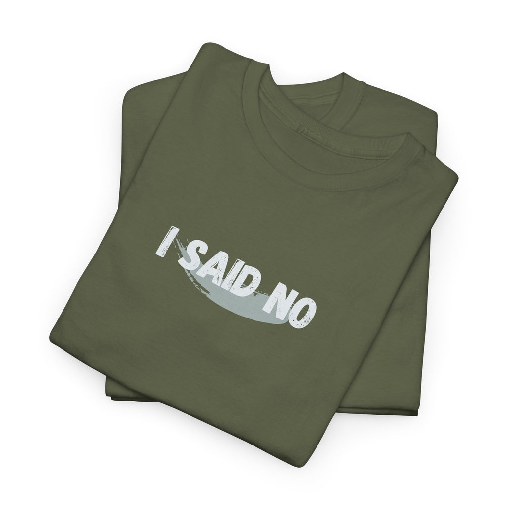 Funny sarcasm t-shirt for women when all you can get out is I said no with a Custom sleeve with the YEAR you found your voice