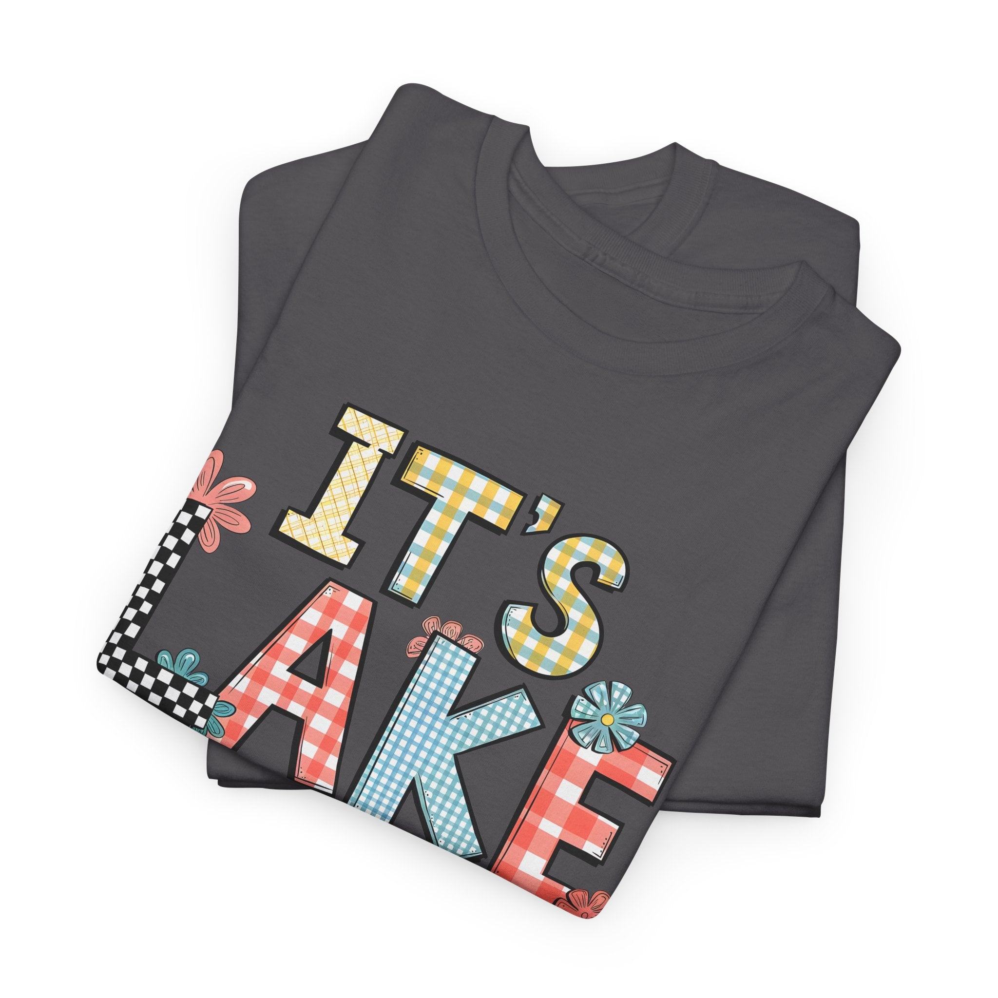 Lake Time Unisex Heavy Cotton Tee, Summer Vacation Shirt, Casual Lakewear, Outdoor Adventure T-Shirt, Gift for Lake Lovers