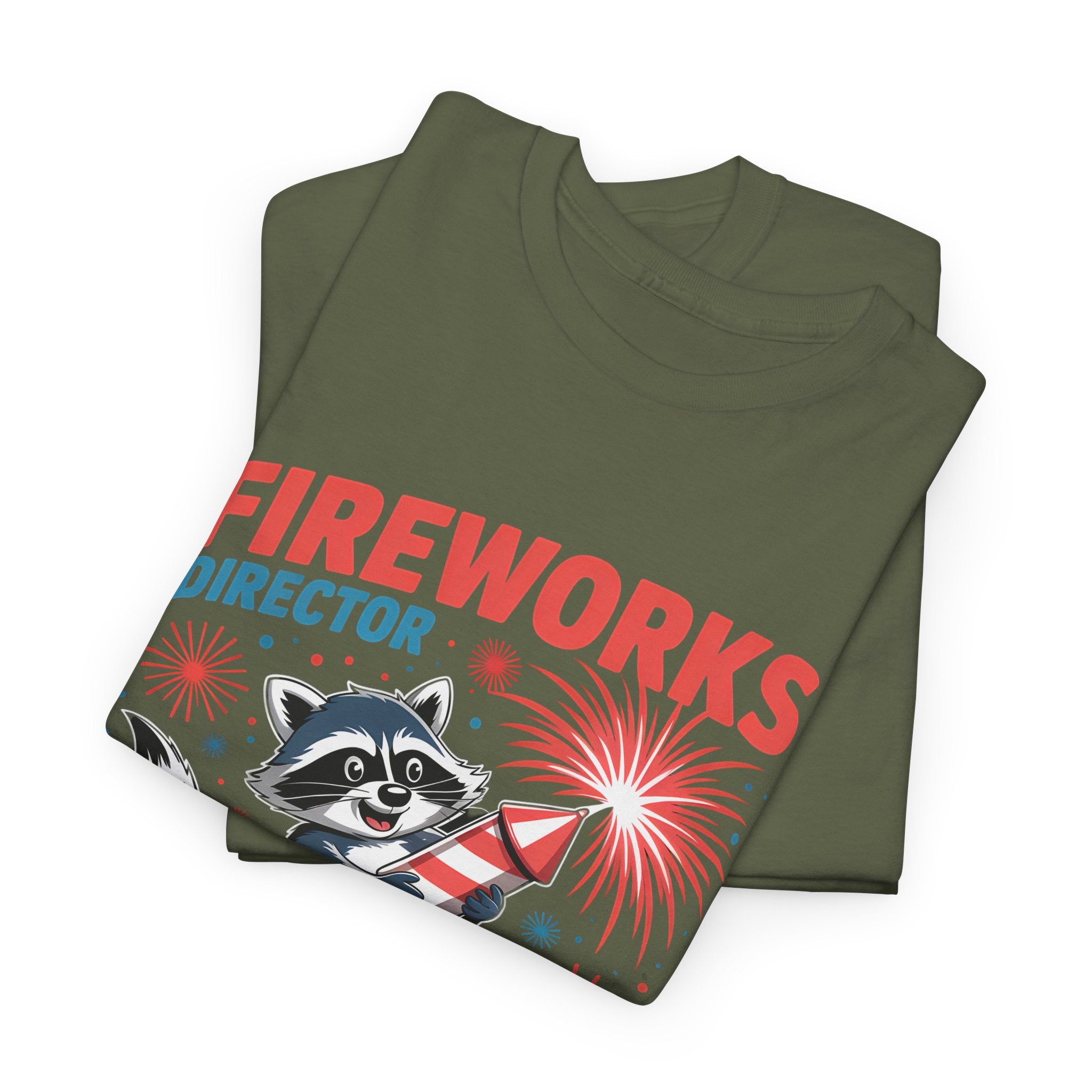 Fireworks Director Shirt – Funny Raccoon If I Run Be In Front of Me Tee with Custom Year on Sleeve