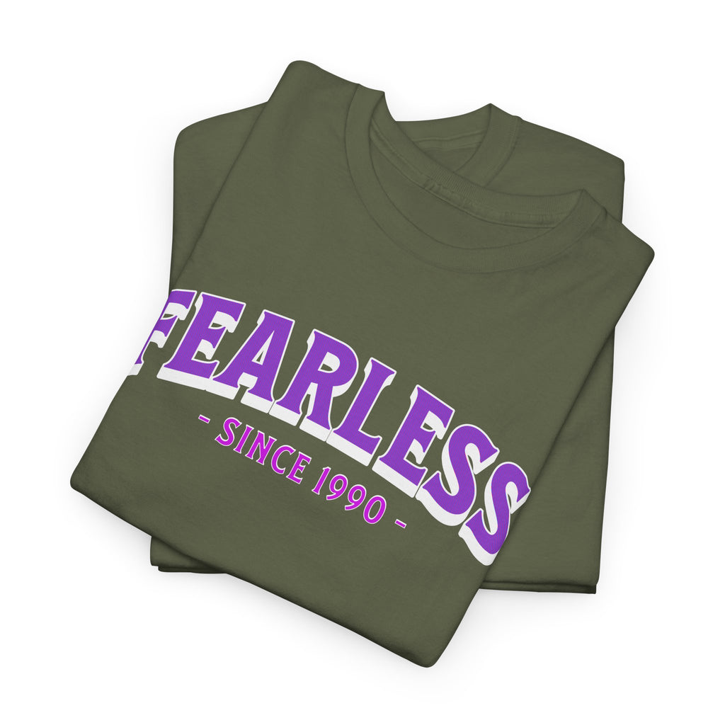 Custom Fearless Since YEAR T-Shirt, Personalized Year, Empowerment Mental Health Gift Tee