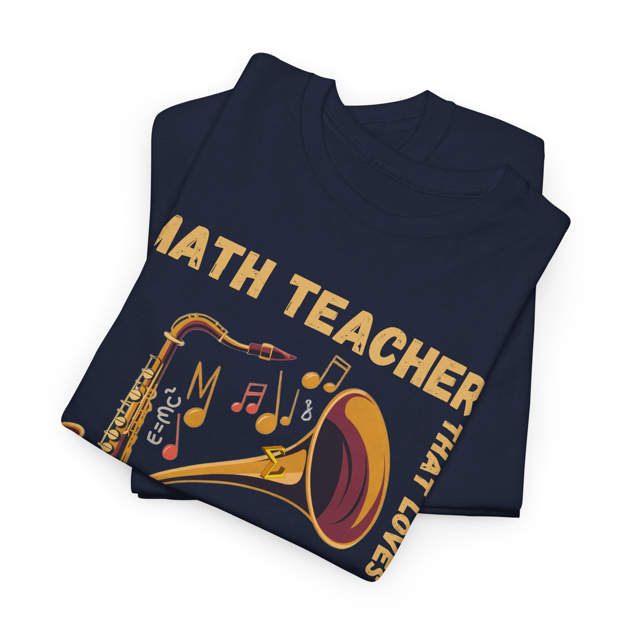 Math Teacher That Loves Jazz Unisex Tee, Personalized Sleeve, Customizable Shirt, Teacher Gift, Music Lover