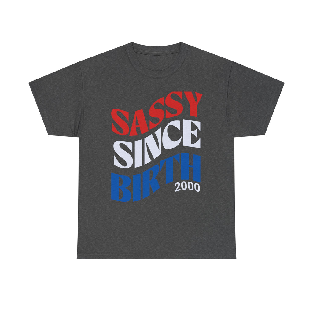 Personalized Birthday Tee Custom Year, Sassy Since Birth, Unisex Birthday Gift, Retro Style Party T-Shirt