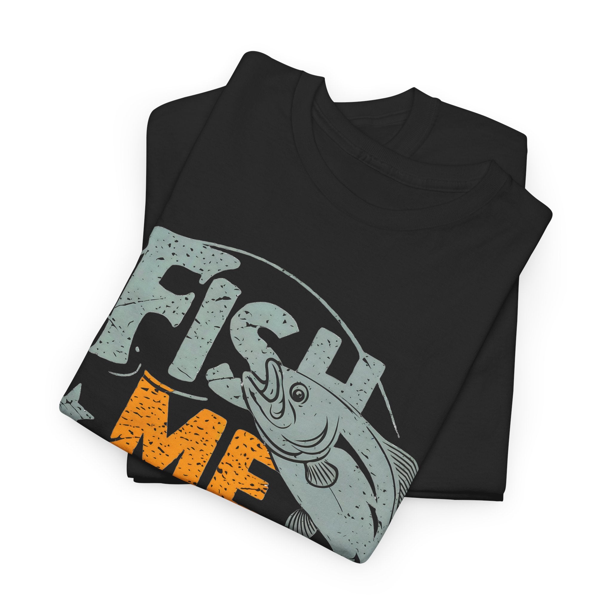 Personalized Fishing T-Shirt Custom Sleeve "Fish Me Luck" Funny Fisherman for Anglers Outdoor Enthusiasts