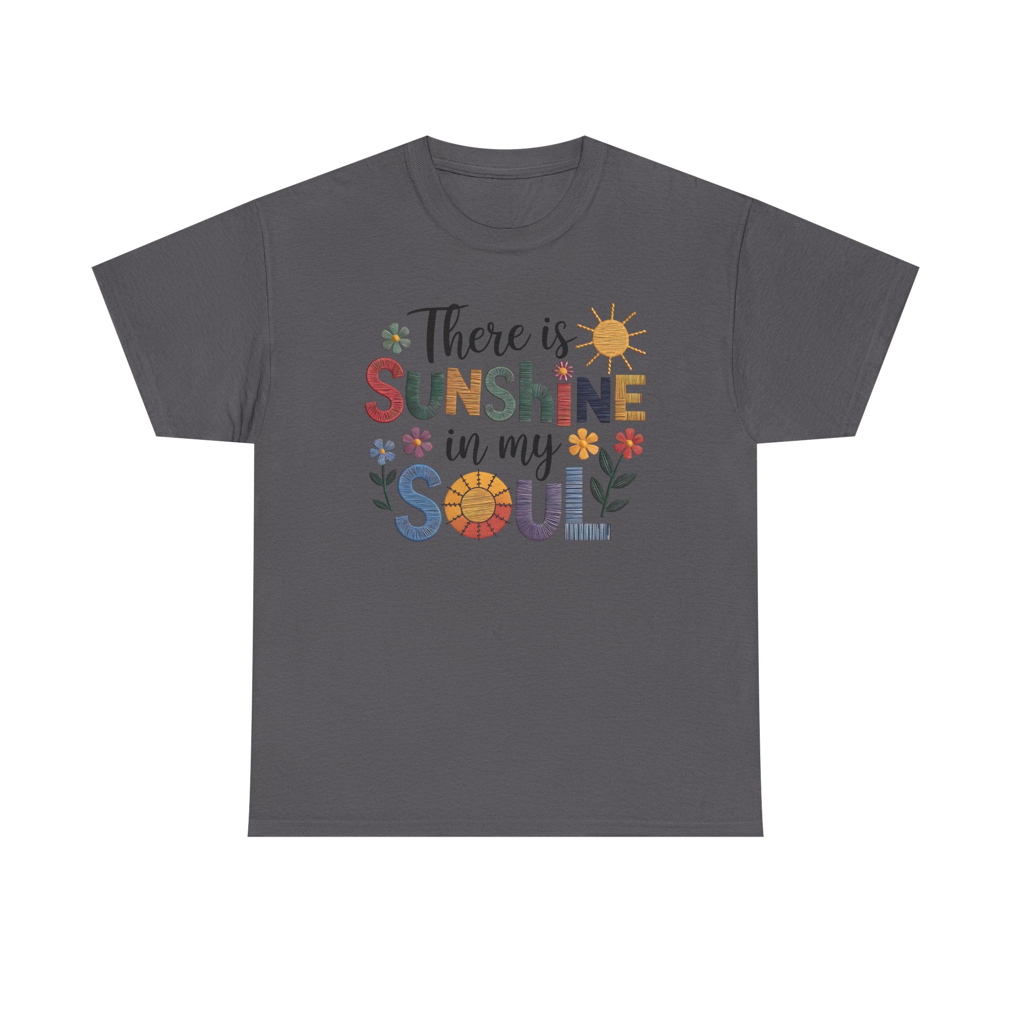 Sunshine in My Soul Tee, Inspirational T-Shirt, Positive Vibes Top, Gift for Her, Summer Casual Wear