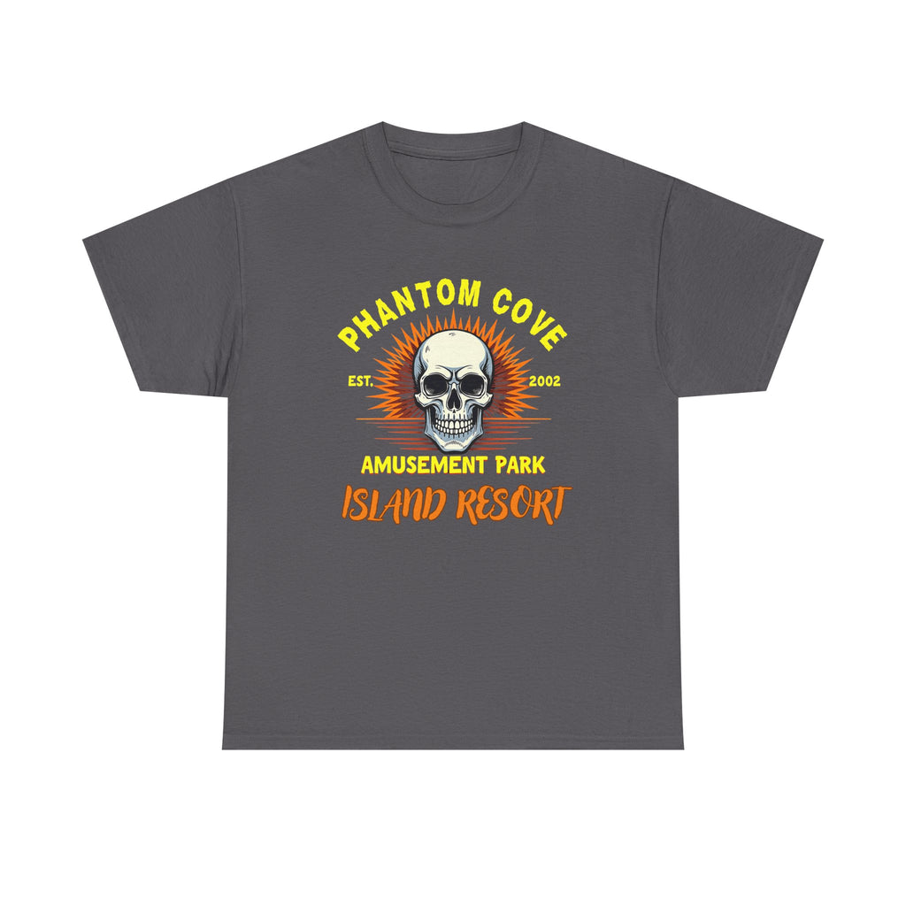 Phantom Cove Skull Graphic Tee, Unisex Heavy Cotton T-Shirt, Halloween Shirt, Amusement Park Apparel, Casual Wear, Gift Idea