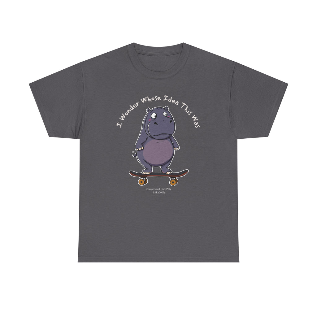 Funny Hippo T-Shirt – Weekend Mistake Graphic Tee for Adults Who Should Know Better