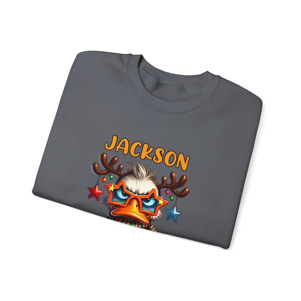 Personalized Family Christmas Grouchy Duck Custom Xmas Family Last Name Xmas Family Name, Family Xmas Shirt ,Christmas Party