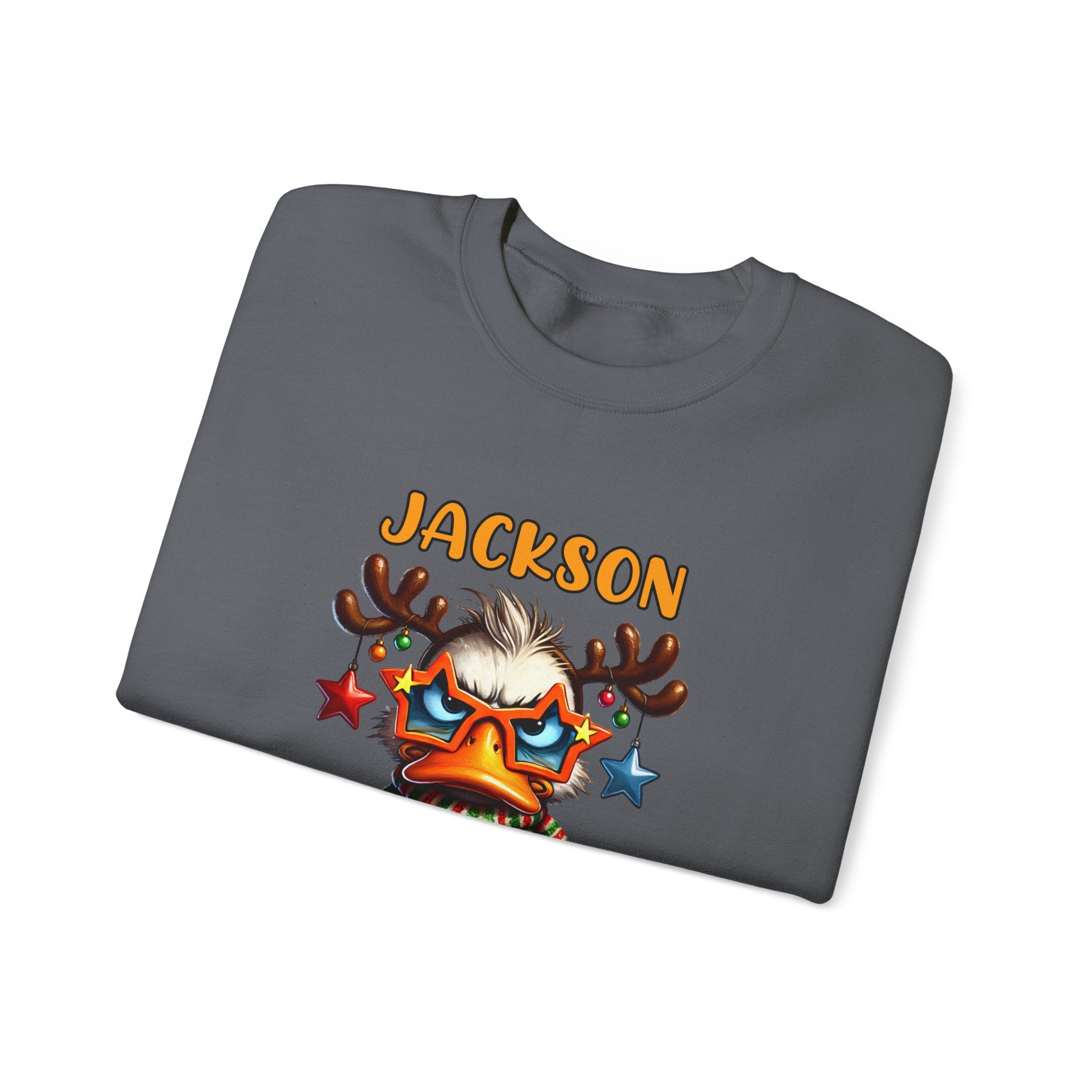 Personalized Family Christmas Grouchy Duck Custom Xmas Family Last Name Xmas Family Name, Family Xmas Shirt ,Christmas Party
