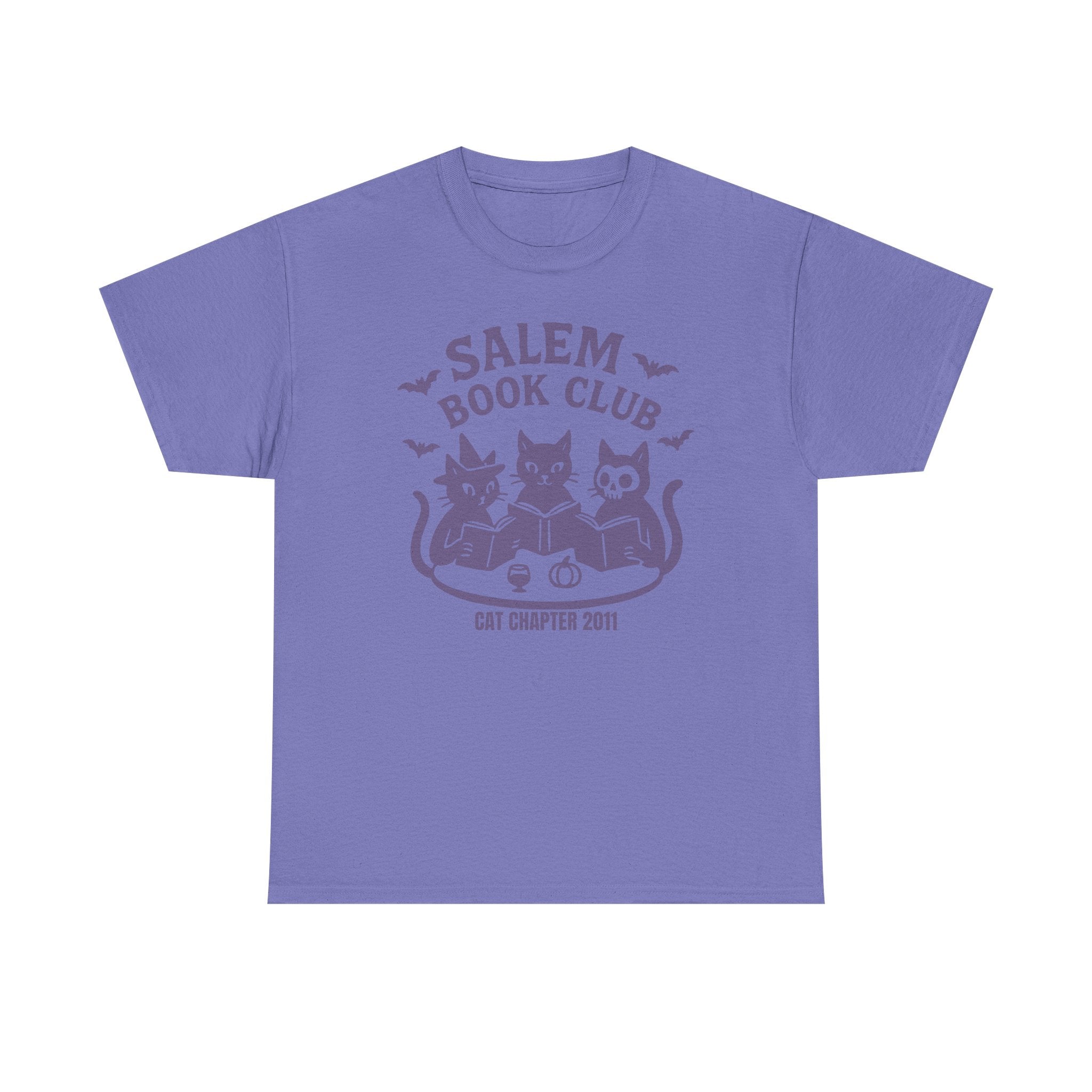 Graphic Cat Tee - Salem Book Club - Custom Name and Est Year - Gift for Bookworm