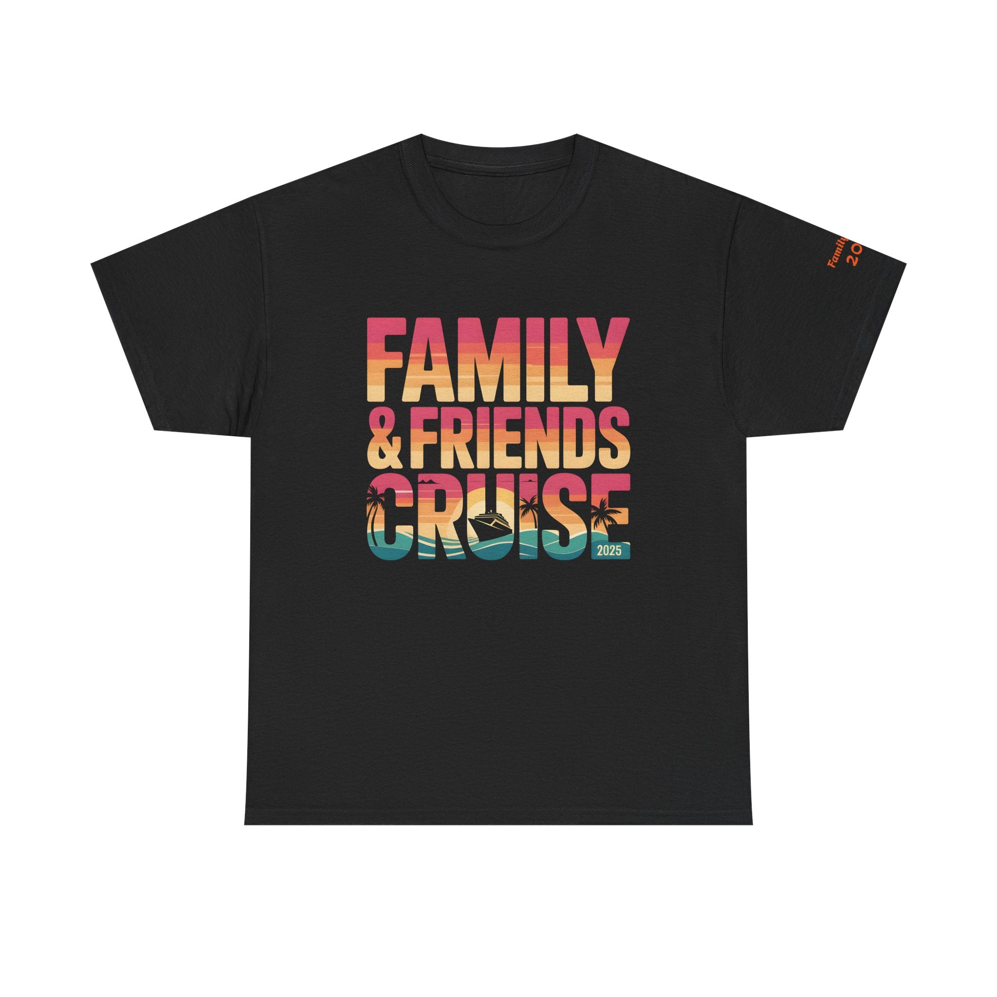 Family & Friends Cruise Unisex Tee - Perfect for Group Gatherings, Vacations, Wearable Memories, Travel, Summer Fun!