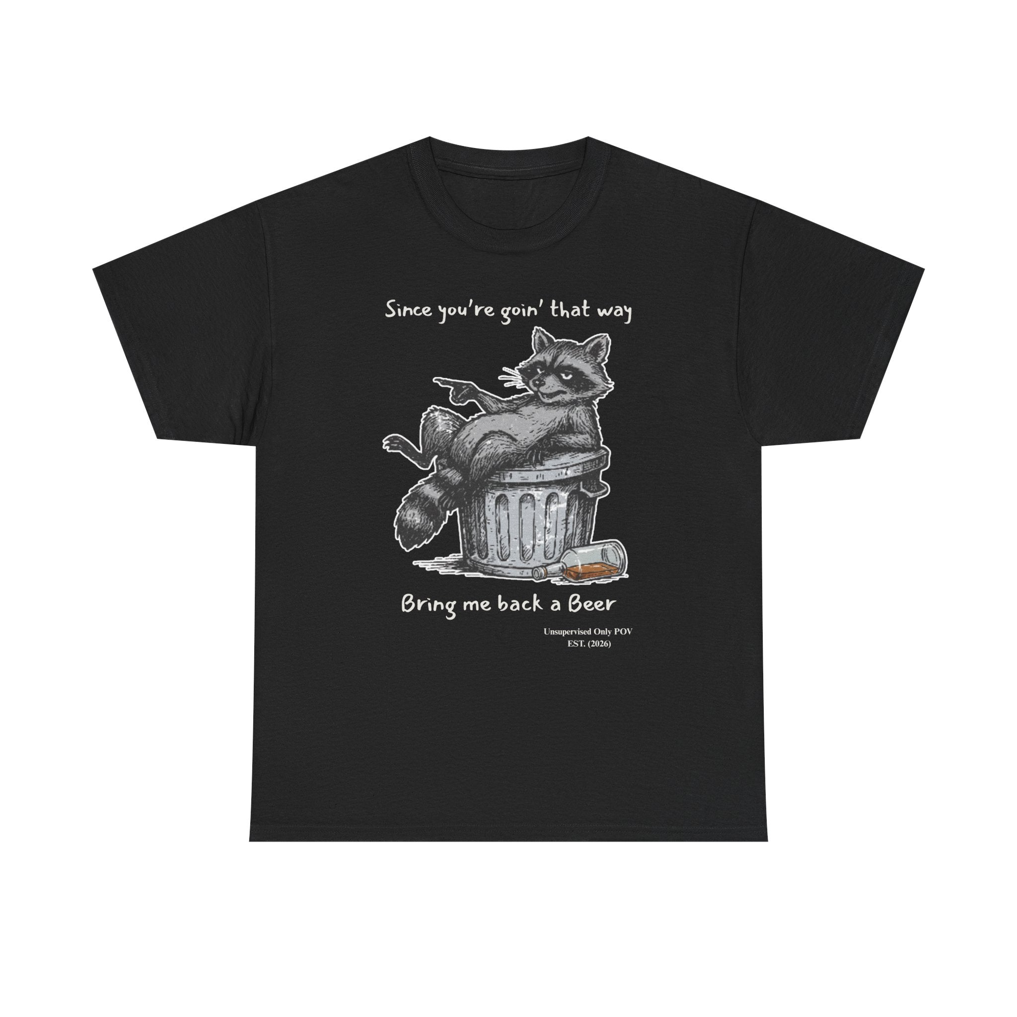 Funny Raccoon T-Shirt – Weekend Mistakes Unsupervised POV Garbage Can Humor – Custom Year
