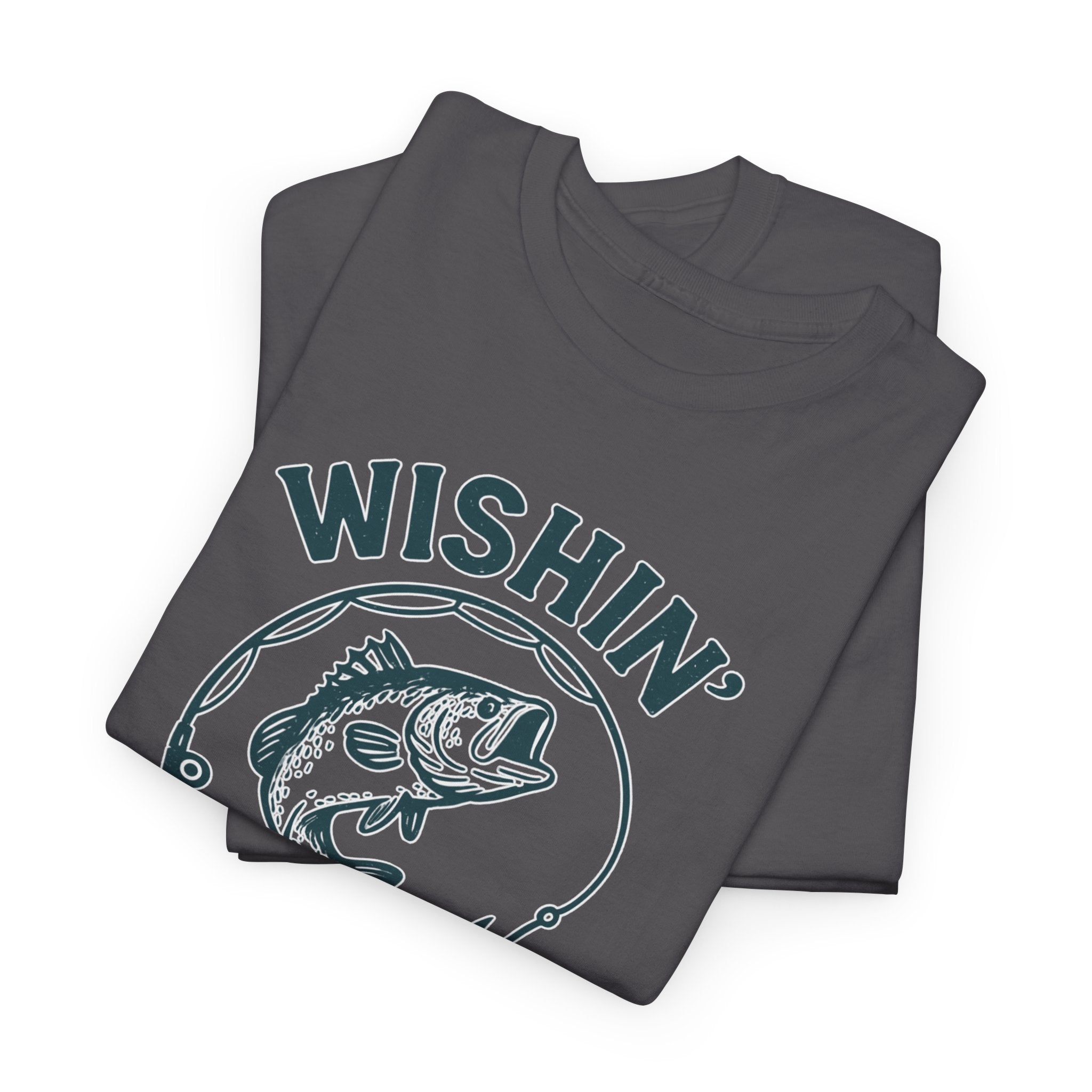 Wishin’ I Was Fishin’ Bar & Grill Tee – Funny Fishing Shirt – Custom “Est. YEAR” Gift