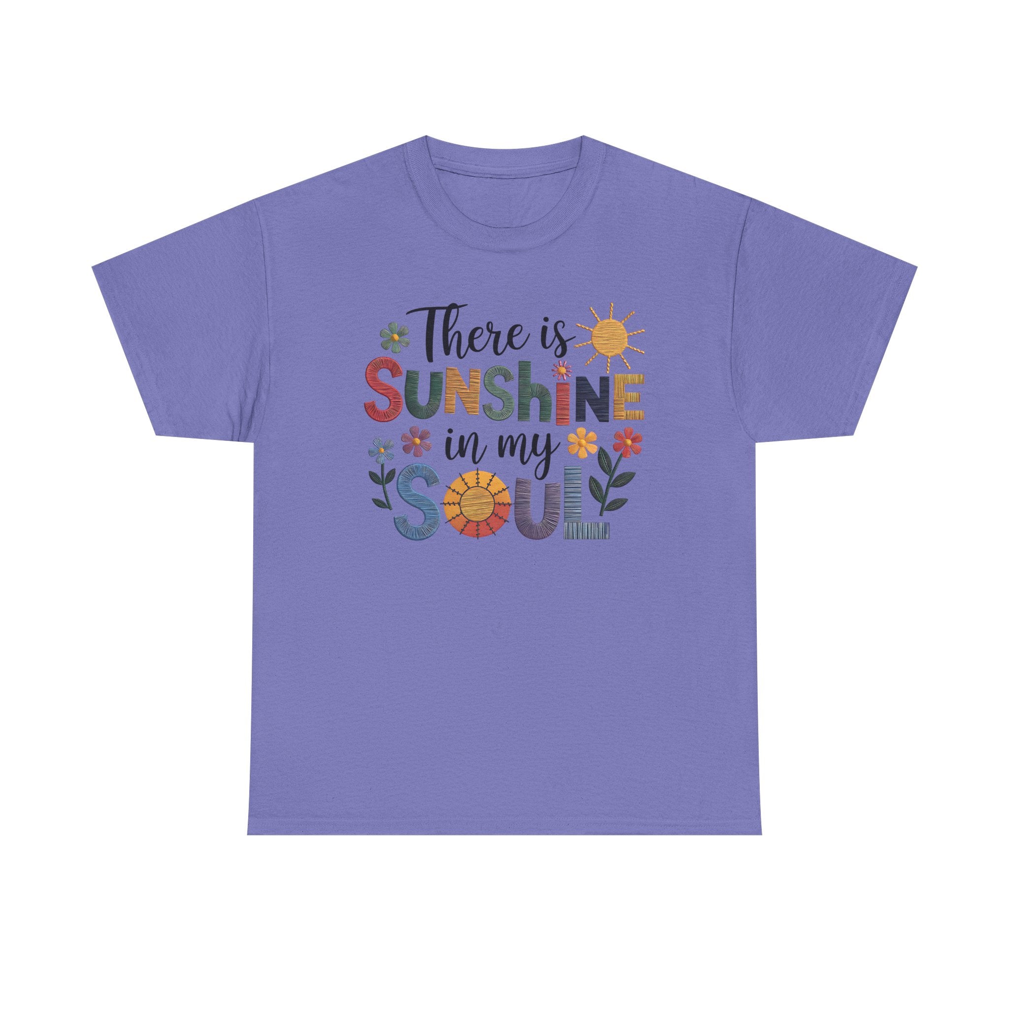 Sunshine in My Soul Tee, Inspirational T-Shirt, Positive Vibes Top, Gift for Her, Summer Casual Wear