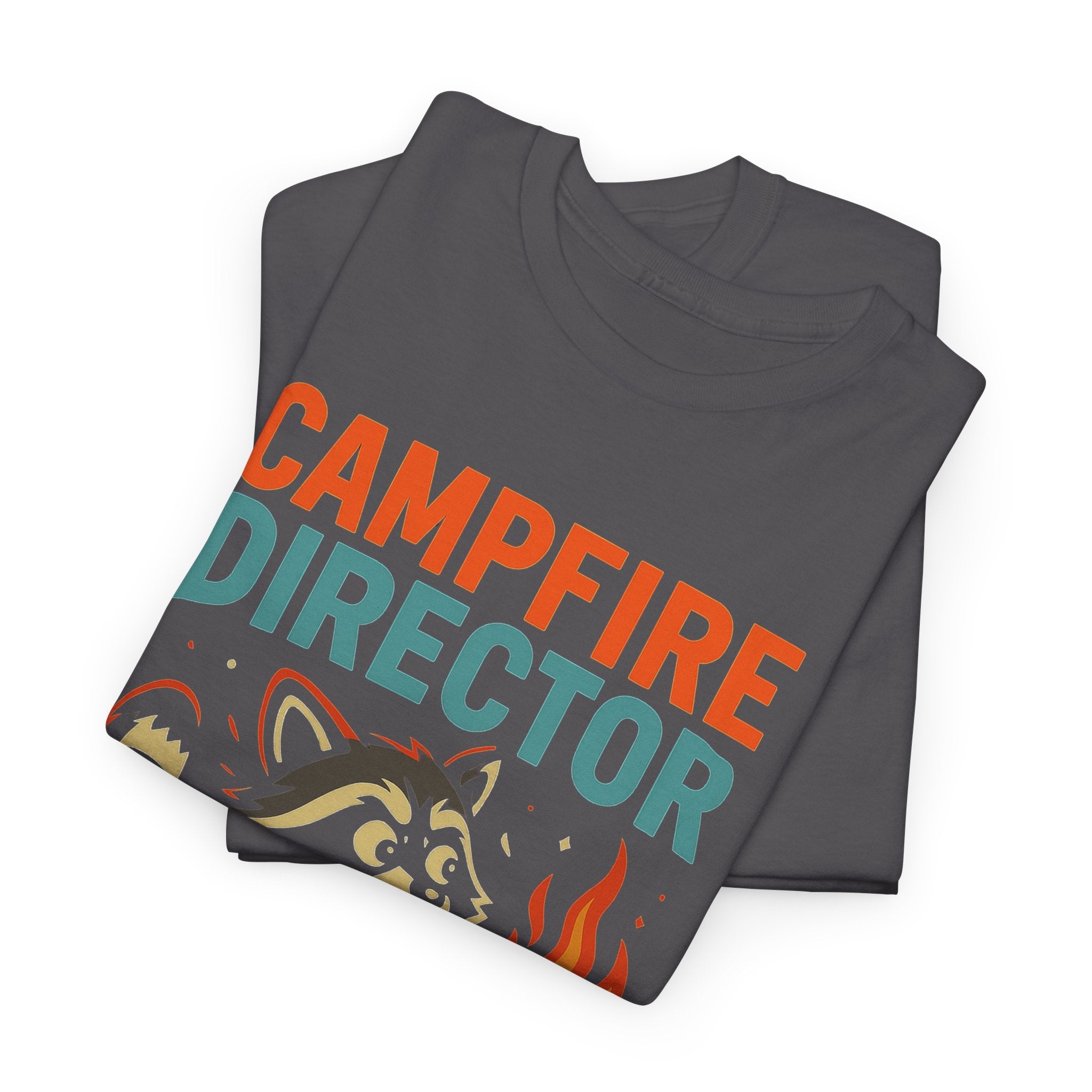 Campfire Director Raccoon T-Shirt – If I Run It’s Not a Drill Camping Tee
