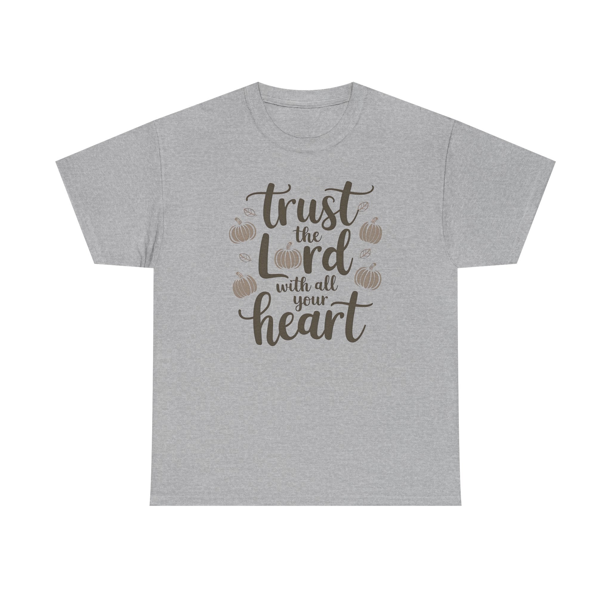 Faith-Inspired Unisex Heavy Cotton Tee - Trust the Lord with All Your Heart, Christian Apparel, Fall Fashion, Inspirational Gift, Cozy [...]